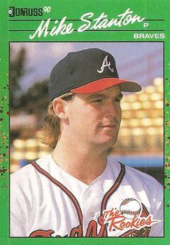 #7 Mike Stanton - Atlanta Braves - 1990 Donruss The Rookies Baseball