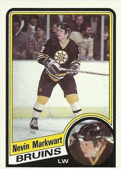 #7 Nevin Markwart - Boston Bruins - 1984-85 Topps Hockey