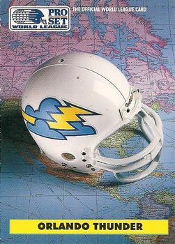 #7 Orlando Thunder - Orlando Thunder - 1991 Pro Set WLAF Football - Helmets