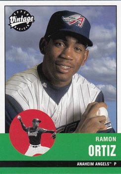 #7 Ramon Ortiz - Anaheim Angels - 2001 Upper Deck Vintage Baseball
