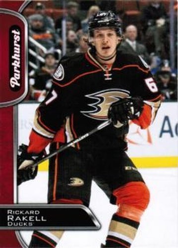 #7 Rickard Rakell - Anaheim Ducks - 2016-17 Parkhurst - Red Hockey