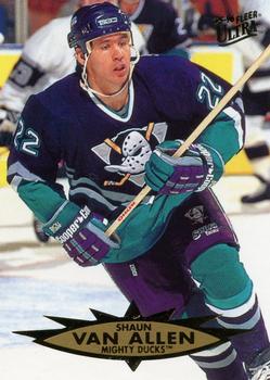 #7 Shaun Van Allen - Anaheim Mighty Ducks - 1995-96 Ultra Hockey