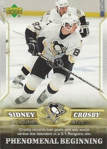 #7 Sidney Crosby - Pittsburgh Penguins - 2005-06 Upper Deck Phenomenal Beginning Hockey