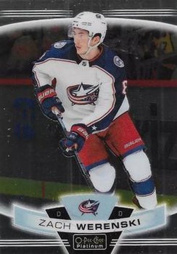 #7 Zach Werenski - Columbus Blue Jackets - 2019-20 O-Pee-Chee Platinum Hockey