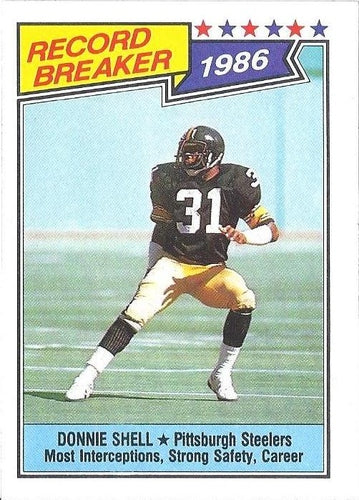 #7 Donnie Shell - Pittsburgh Steelers - 1987 Topps Football