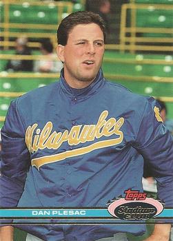 #7 Dan Plesac - Milwaukee Brewers - 1991 Stadium Club Baseball