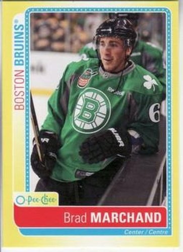 #S-BM Brad Marchand - Boston Bruins - 2013-14 O-Pee-Chee Hockey - Stickers