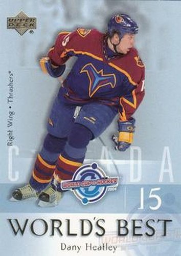 #WB7 Dany Heatley - Atlanta Thrashers - 2004-05 Upper Deck Hockey - World's Best