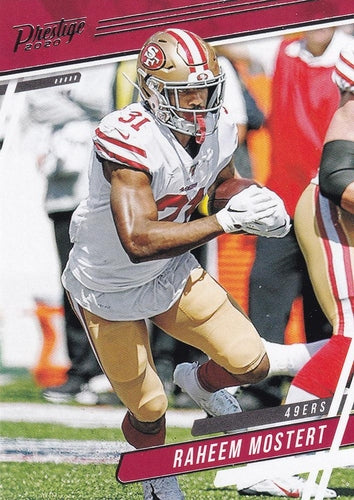 #7 Raheem Mostert - San Francisco 49ers - 2020 Panini Prestige Football