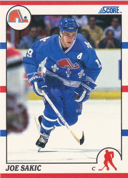 #7 Joe Sakic - Quebec Nordiques - 1990-91 Score Hottest and Rising Stars Hockey