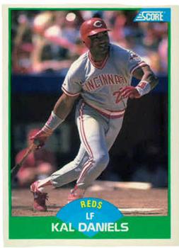 #7 Kal Daniels - Cincinnati Reds - 1989 Score Baseball