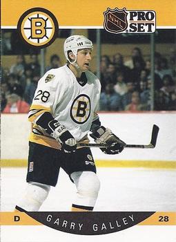 #7 Garry Galley - Boston Bruins - 1990-91 Pro Set Hockey