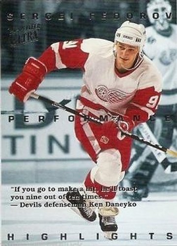 #7 Sergei Fedorov - Detroit Red Wings - 1994-95 Ultra Hockey - Sergei Fedorov Highlights