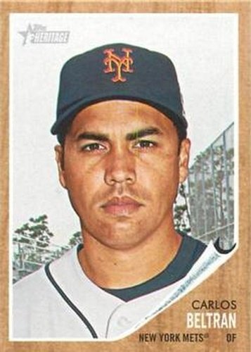 #7 Carlos Beltran - New York Mets - 2011 Topps Heritage Baseball