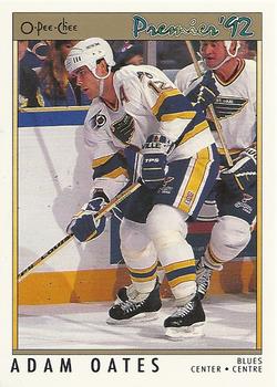 #7 Adam Oates - St. Louis Blues - 1991-92 O-Pee-Chee Premier Hockey