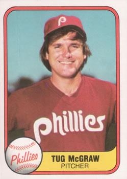 #7a Tug McGraw - Philadelphia Phillies - 1981 Fleer Baseball