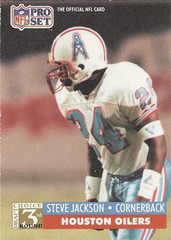 #800 Steve Jackson - Houston Oilers - 1991 Pro Set Football