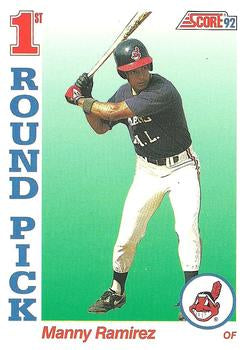 #800 Manny Ramirez - Cleveland Indians - 1992 Score Baseball