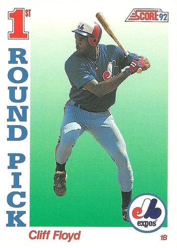 #801 Cliff Floyd - Montreal Expos - 1992 Score Baseball