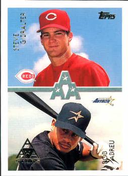 #101 Steve Gibralter / Bob Abreu - Cincinnati Reds / Houston Astros - 1996 Topps Baseball