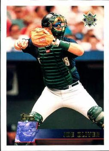 #108 Joe Oliver - Milwaukee Brewers - 1996 Topps Baseball
