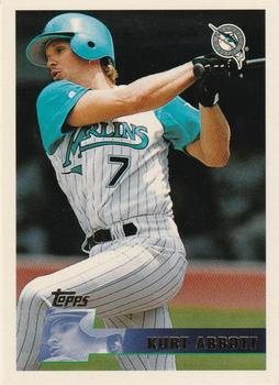 #118 Kurt Abbott - Florida Marlins - 1996 Topps Baseball