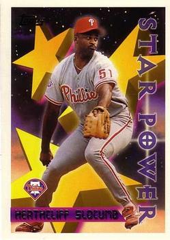 #11 Heathcliff Slocumb - Philadelphia Phillies - 1996 Topps Baseball