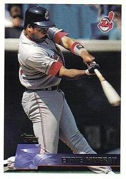 #125 Eddie Murray - Cleveland Indians - 1996 Topps Baseball