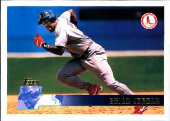 #126 Brian Jordan - St. Louis Cardinals - 1996 Topps Baseball