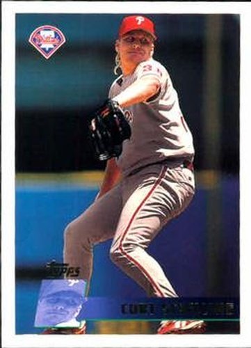 #128 Curt Schilling - Philadelphia Phillies - 1996 Topps Baseball