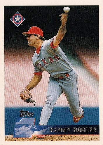 #130 Kenny Rogers - Texas Rangers - 1996 Topps Baseball