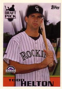 #13 Todd Helton - Colorado Rockies - 1996 Topps Baseball