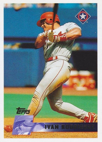 #140 Ivan Rodriguez - Texas Rangers - 1996 Topps Baseball