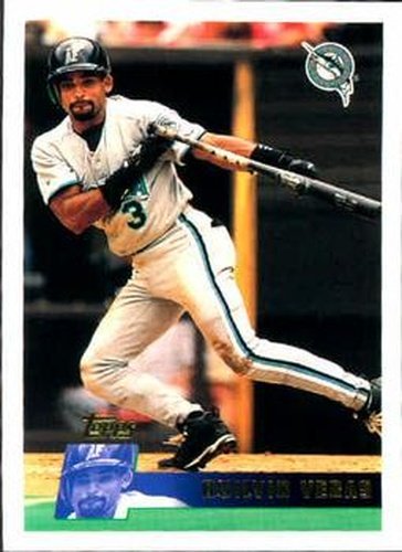 #141 Quilvio Veras - Florida Marlins - 1996 Topps Baseball