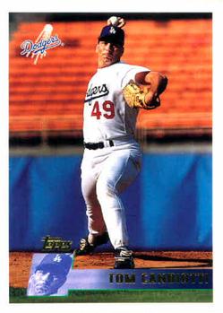#153 Tom Candiotti - Los Angeles Dodgers - 1996 Topps Baseball