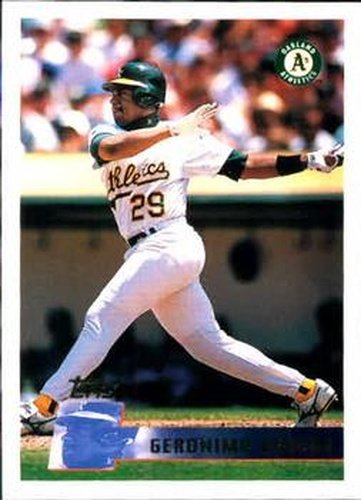 #154 Geronimo Berroa - Oakland Athletics - 1996 Topps Baseball