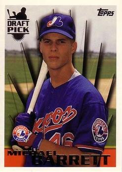 #15 Michael Barrett - Montreal Expos - 1996 Topps Baseball