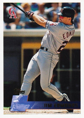 #171 Jim Edmonds - California Angels - 1996 Topps Baseball