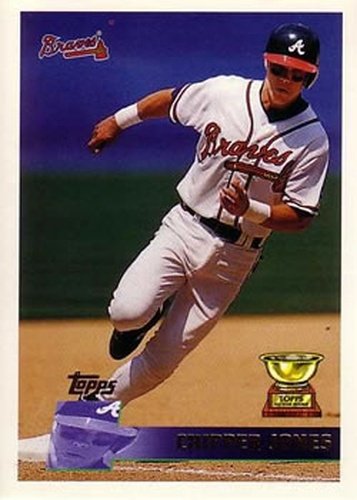 #177 Chipper Jones - Atlanta Braves - 1996 Topps Baseball