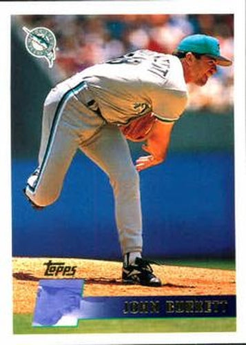 #179 John Burkett - Florida Marlins - 1996 Topps Baseball