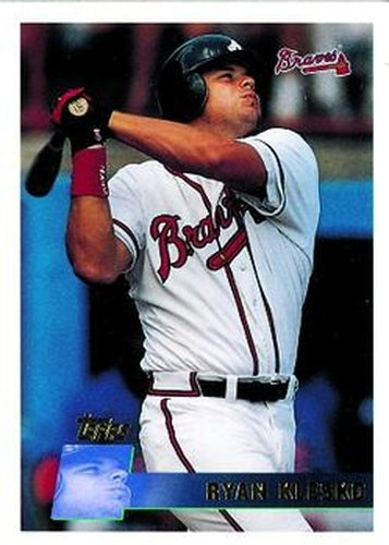 #193 Ryan Klesko - Atlanta Braves - 1996 Topps Baseball
