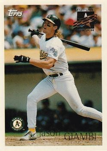 #210 Jason Giambi - Oakland Athletics - 1996 Topps Baseball
