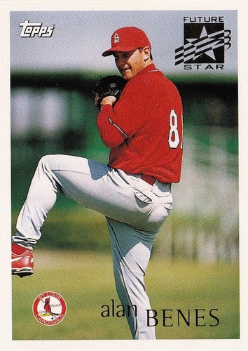 #216 Alan Benes - St. Louis Cardinals - 1996 Topps Baseball