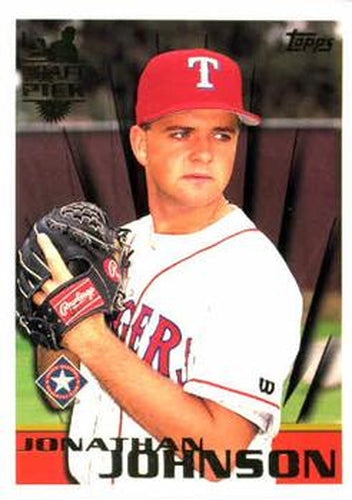 #242 Jonathan Johnson - Texas Rangers - 1996 Topps Baseball