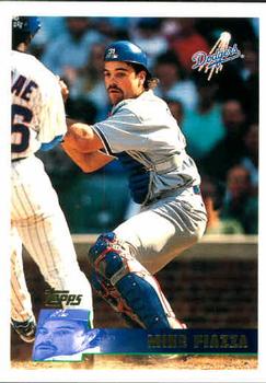 #246 Mike Piazza - Los Angeles Dodgers - 1996 Topps Baseball