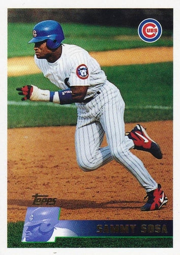 #252 Sammy Sosa - Chicago Cubs - 1996 Topps Baseball