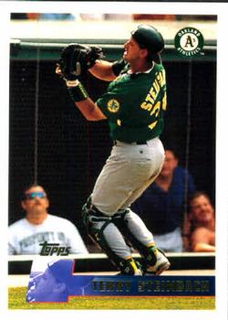 #267 Terry Steinbach - Oakland Athletics - 1996 Topps Baseball