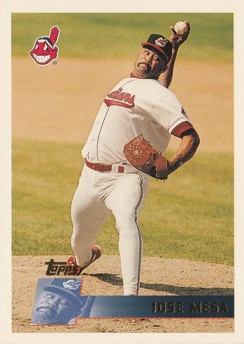 #276 Jose Mesa - Cleveland Indians - 1996 Topps Baseball