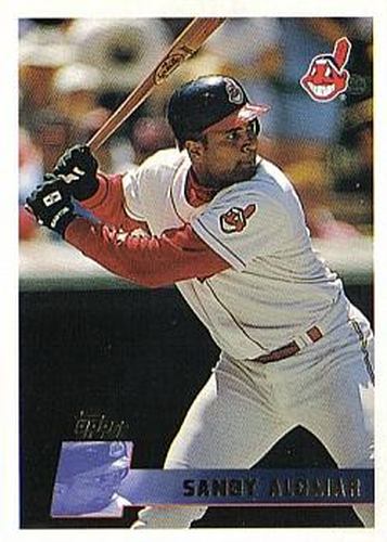 #294 Sandy Alomar Jr. - Cleveland Indians - 1996 Topps Baseball