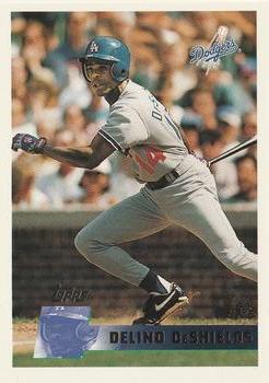 #312 Delino DeShields - Los Angeles Dodgers - 1996 Topps Baseball